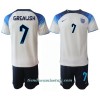 Conjunto (Camiseta+Pantalón Corto) Inglaterra Jack Grealish 7 Primera Equipación Mundial 2022 - Niño